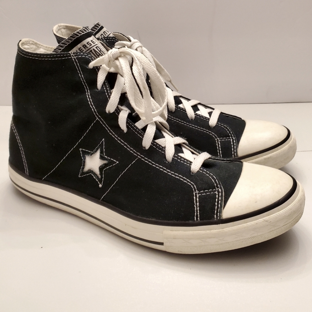 Converse Black and White High-Top Sneakers